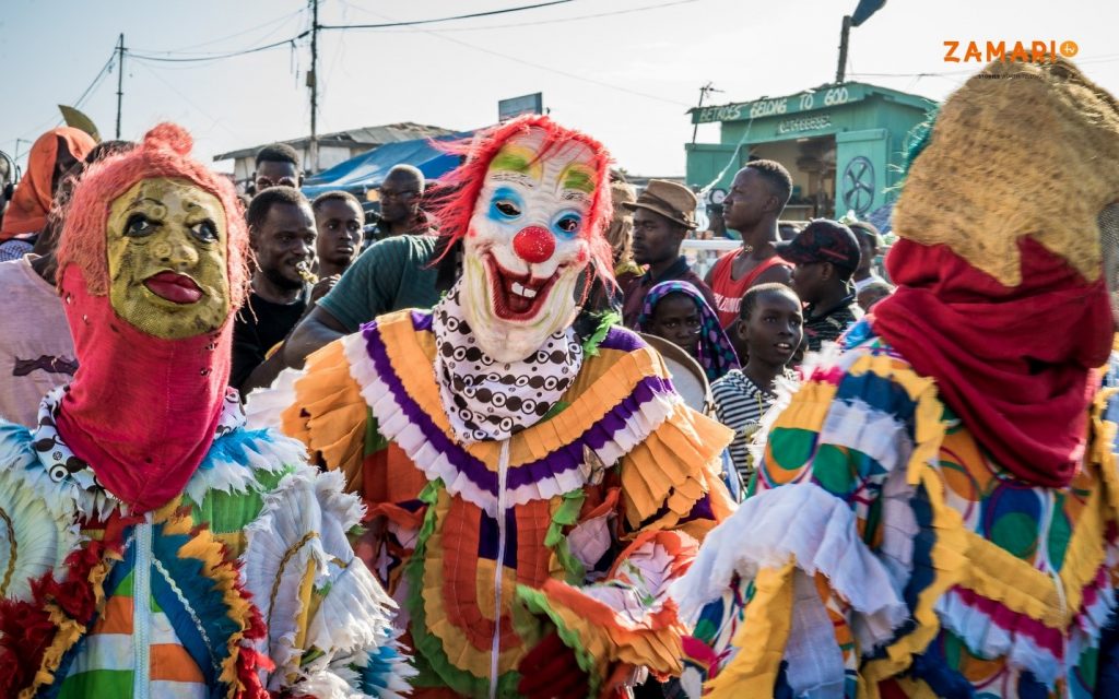 Clowns - 2018 Chale Wote Street Art Festival [image credit – Eric Atie/Zamari TV]